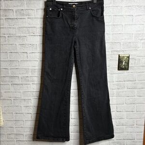 Mach & Mach black flare jeans